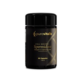 PUROVITALIS Liposomal Spermidine 5mg, Zinc, Vitamin D3 & B12, 30 Capsules