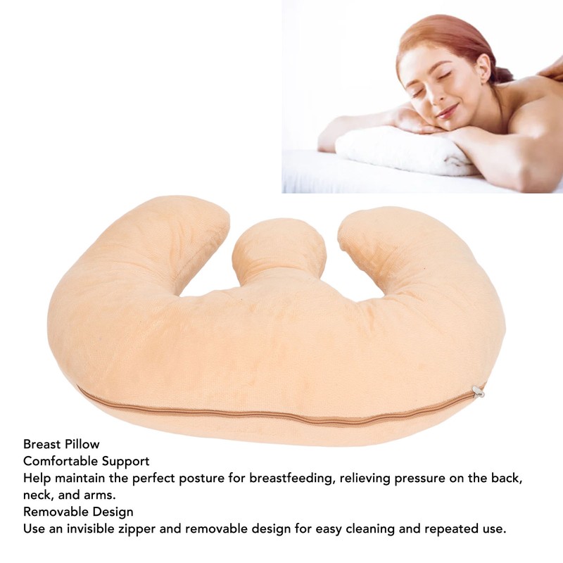 Breast Supporting Pillow Fatigue Relief Removable Chest Pillow Pad Soft