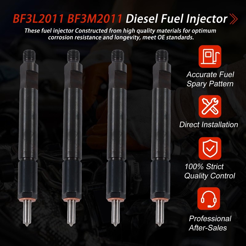 4pcs 04286251 4286251 Fuel Injector for Deutz BF4L2011 BF4M2011 BF4M2011C
