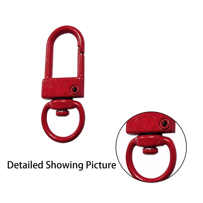 30PCS Metal Swivel Lobster Claw Clasps Swivel Snap Hooks Lanyard