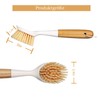 Werownsgso Pack of 2 Washing Up Brush, Scrubbing Brush, Wooden