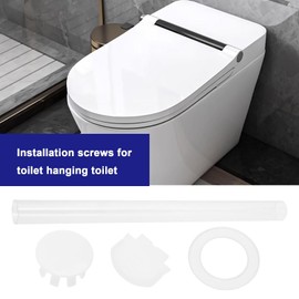 LT Easiyl 1Set Toilet Seat Mounting Fittings Toilet Lid Screws Stainless Steel Top Fixing Hinges Accessories for Wall Hung Toilet Firm Toilet Covers Replacement