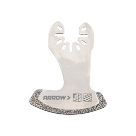 Arrow OSC4MT-1 Diamond Grit Oscillating Tool Boot Saw Blade for Brick Mortar and Tile Grout, Universal, Fits Most Multitools, 2-1/4 Inch