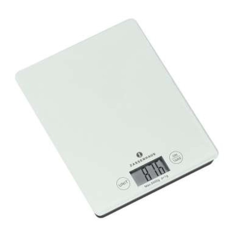 Zassenhaus 73201 Digital-Waage Balance weiß, Höhe 16,5 x 21,5 cm
