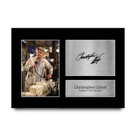 HWC Trading A4 Christopher Lloyd Back to the Future Doc Brown Gifts Printed Signed Autograph Picture for Movie Memorabilia Fans