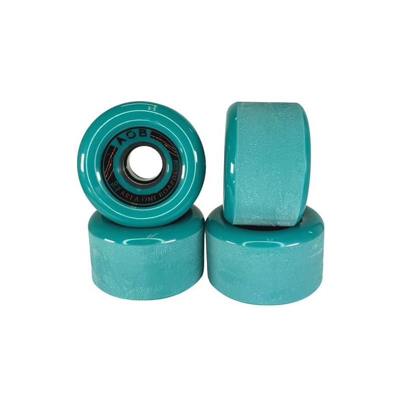 AOB Premium Longboard/Cruiser 2K Wheels (4 Pieces) Set Concentricity Calibrated