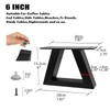 Y-CFHFC 6 Inch Trapezoid Metal Table Legs Heavy Duty Steel