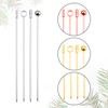 Luckious 12 Pack Stainless Steel Cocktail Picks - Reusable Metal