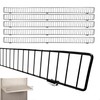 STORE FIXTURES DIRECT Gondola Shelf Fence, Wire Front Lip for