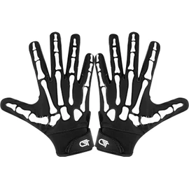 Glorious Traders Football Gloves - Ultimate Performance Booster for Adult and Youth, Men & Women With Super Sticky Grip (Black, Youth Large)