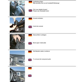 Kuda Navigation Console (LHD) Type for: Nissan Juke 10.2010/Mobilia/Kunstleder schwarz