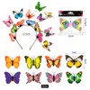Butterfly Headband, Colourful Butterfly Headpiece, 1 Butterfly Headband + 8