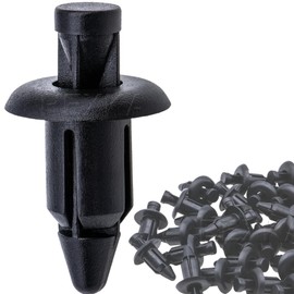 Rexka 40pcs M6 Fender Clip Retainer Bumper Nylon Push Rivet Pins Compatible with Honda Kawasaki Suzuki GSX-R Yamaha YZF R1 R6