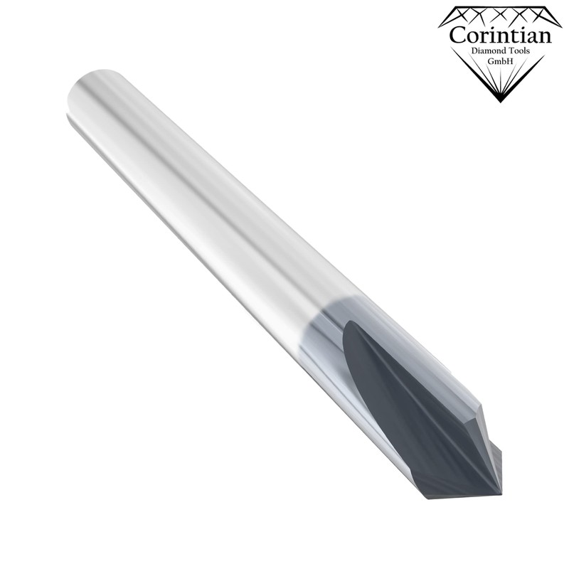 Corintian Solid carbide chamfer cutter with AlTiN coating, diameter 3-12