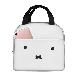 HTSW Cute Miffy Lunch Box, Stylish, Insulated, Lunch Bag, Lunch Box, For Work or School, Travel, Outdoors, Unisex