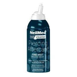 Paquete De 6 Neilmed Piercing Aftercare Grande 177ml C/u