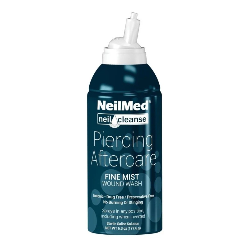 Paquete De 6 Neilmed Piercing Aftercare Grande 177ml C/u