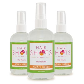 Hair Shots Heat Activated Hair Fragrance Asian Green Three Pack 3 Items: Asian Green