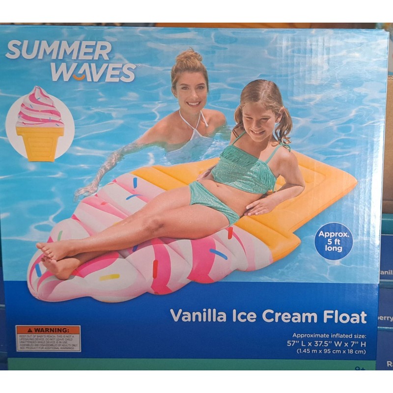 Summer Waves Burger Ball Vanilla Ice Cream Frosted Donut Rainbow