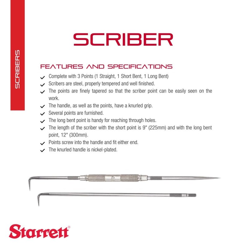 Starrett 67A Steel Improved Scriber