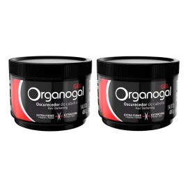 2 Gel Organogal Grisi Oscurecedor De Cabello 400g                                                                                                     