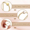sourcing map 2pcs Silk Scarf Ring Clip, Pearl T-Shirt Ties