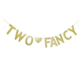 Two Fancy Banner, Kids' / Boys' / Girls' / Twins' 2nd Birthday Party Sign Garlands, Fun Paper Photoprops