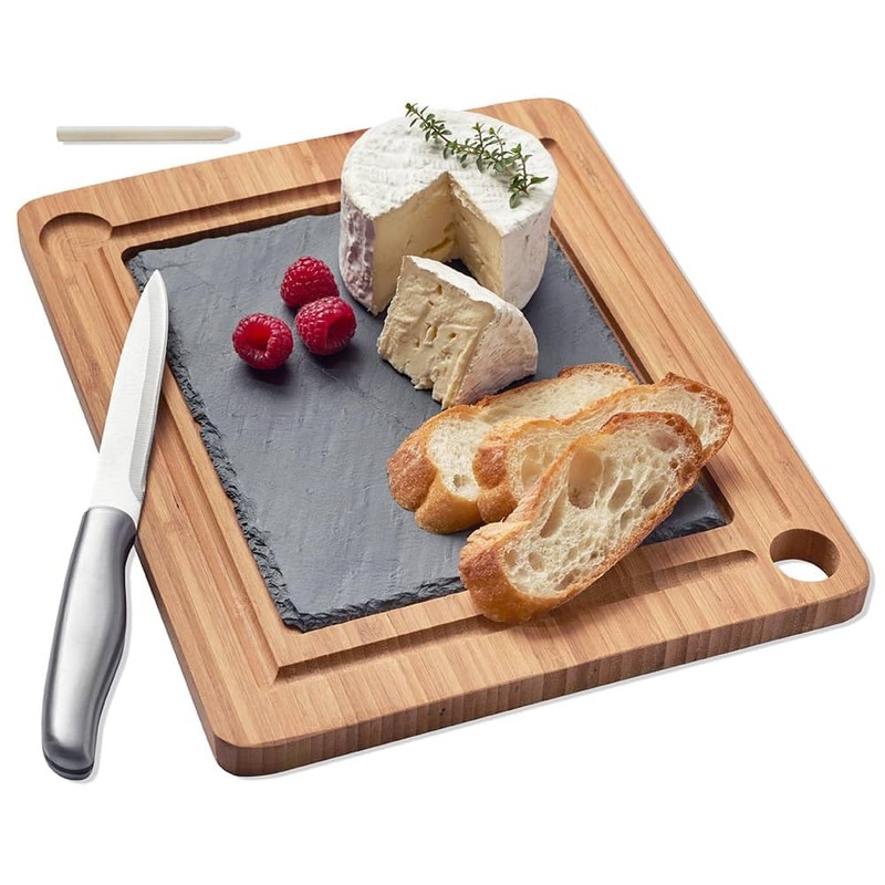 Slate and Bamboo Serving Board #75-062