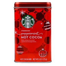 Starbucks Hot Cocoa Mix, 6 Ounce Classic Hot Cocoa Peppermint, 6 Ounce (Pack of 3)