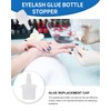 KGDUYC Pack of 50 Eyelash Glue Bottle Cap, Eyelash Glue