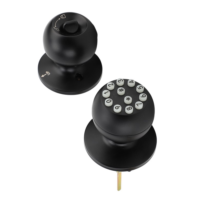 Keypad Door Knob with Lock and Key Round Ball Electronic