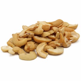 C.J. Dannemiller Cashew Halves, Bulk 25 LB Box, Roasted & Salted Split Cashews Perfect for Snacking, Cooking, Trail Mixes
