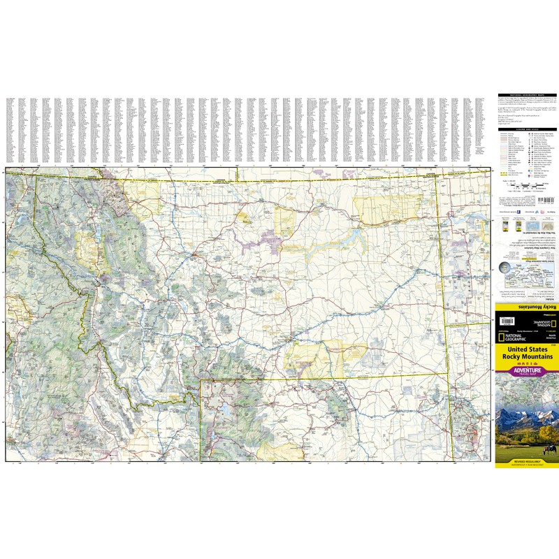 United States, Rocky Mountains Map