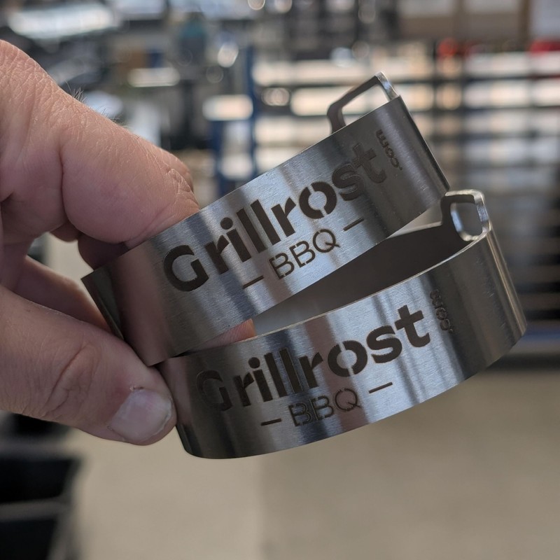 Grillrost.com Das Original Burger Rings Made of Solid Stainless Steel