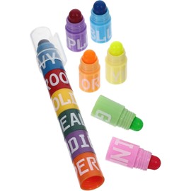 Rotuladores Resaltadores Fluorescentes de Empalme Set de 2 Piezas Tonos Pastel Vintage Marcador para Tomar Notas Papelería para Estudiantes y Oficina
