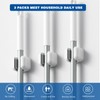 Colist 3 Pack Broom Mop Holder, Wall Mounted Broom Holder,