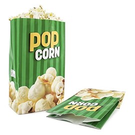 Snappy Flat Bottom Theater Popcorn Bags, 130 oz, 25 Count