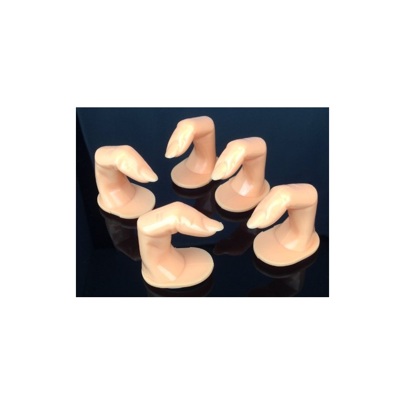 Beauticom® Nail Art Practice Fingers (With Fake Nail Tip Attached)