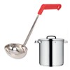 Soup Ladle Stainless Steel Anti Scald Multifunctional Curved Handle Kitchen