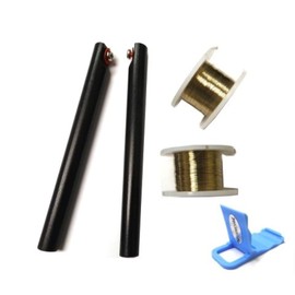 PHONSUN (Pack of 2 Gold Molybdenum Cutting Wire 0.1mm 100m/328ft (each roll) for Separating Cell Phone/Tablet Front Glass LCD Screen with Handle Sticks