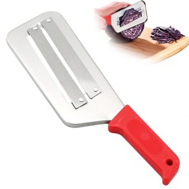 Cabbage Shredder,Cabbage Potato Julienne Vegetable Veggie Peelers for Kitchen,1 Pcs Red Stainless Steel Fruit Vegetable Slicer Slicers