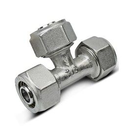 QAGGUM Equal Tee Fitting 1/2 Inch Replace M8010, Fit for Rapid Air 1/2" NPT Tubing System, Compressed Air Piping Tee Fitting Metal Part