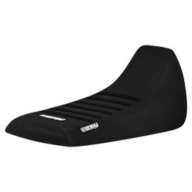 Enjoy Mfg Seat Cover Compatible Fit for Yamaha Blaster 200 YSF 200 1988-2006 (Color Rib) - #178 (All Black w/Black Ribs)
