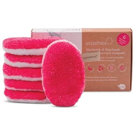 waschies Washable make-up removal and cleaning pads, reusable, deep pore cleaning only with water, skin-friendly, hypoallergenic, super soft "Pink Edition", set of 6