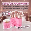 2 Pcs Pink Bow Toothbrush Holder for Bathrooms