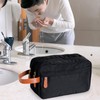 Zyiphor Toiletry Bag Men's Double Zips, Travel Toiletry Bag with