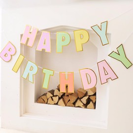 Macaron Color, Happy Birthday, Letter, Garland, Macaron, Full Color, Birthday Decoration, Garland, Birthday Banner, Birthday Decoration, Photo Background, Birthday Party Goods, Celebration, Kids,