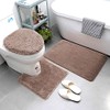 Luxury Home Goods 3 Piece Solid Super Soft Microfiber Bathroom