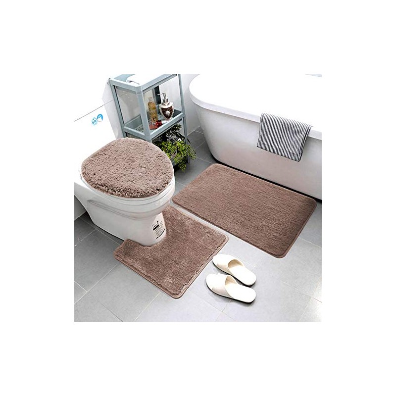 Luxury Home Goods 3 Piece Solid Super Soft Microfiber Bathroom