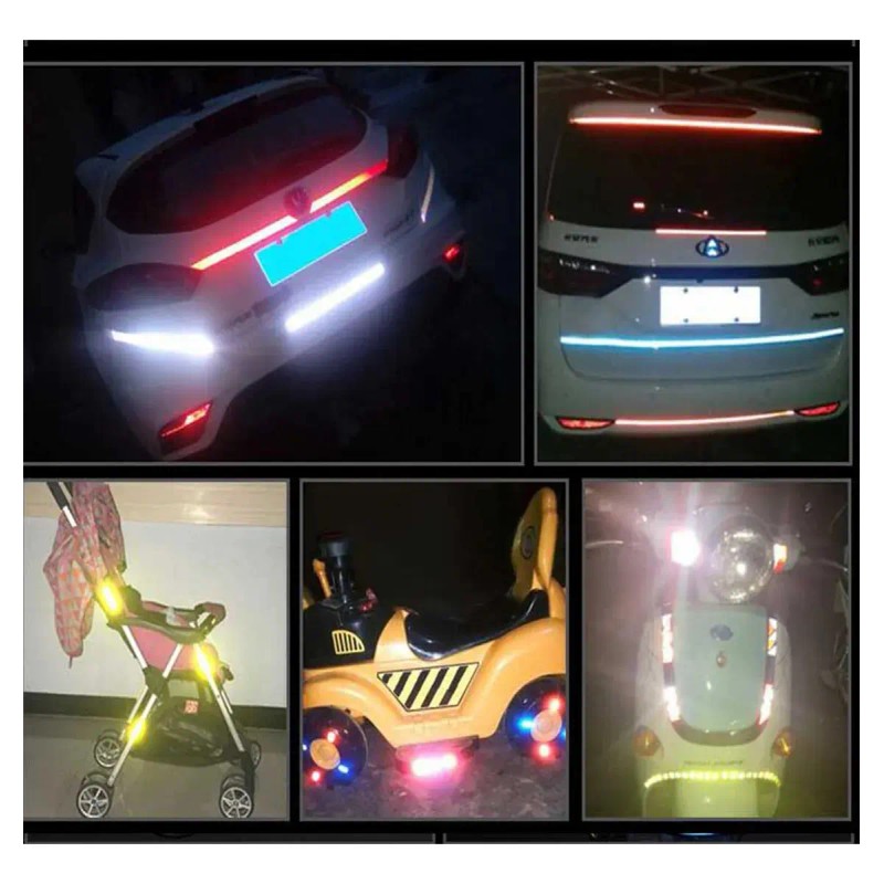 Sticker Cinta 5cmx3m Protector Auto Moto Bici Universal Blanco